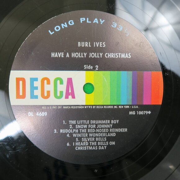 Burl Ives Have A Holly Jolly Christmas Vinyl Record - Picture 6 of 6